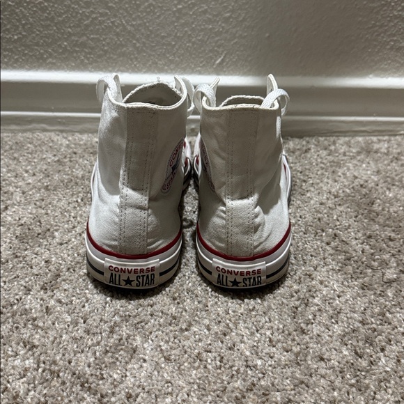 Converse All Star White High-Top Sneakers Size 8 Women’s & Size 6 Men’s - Picture 5 of 5